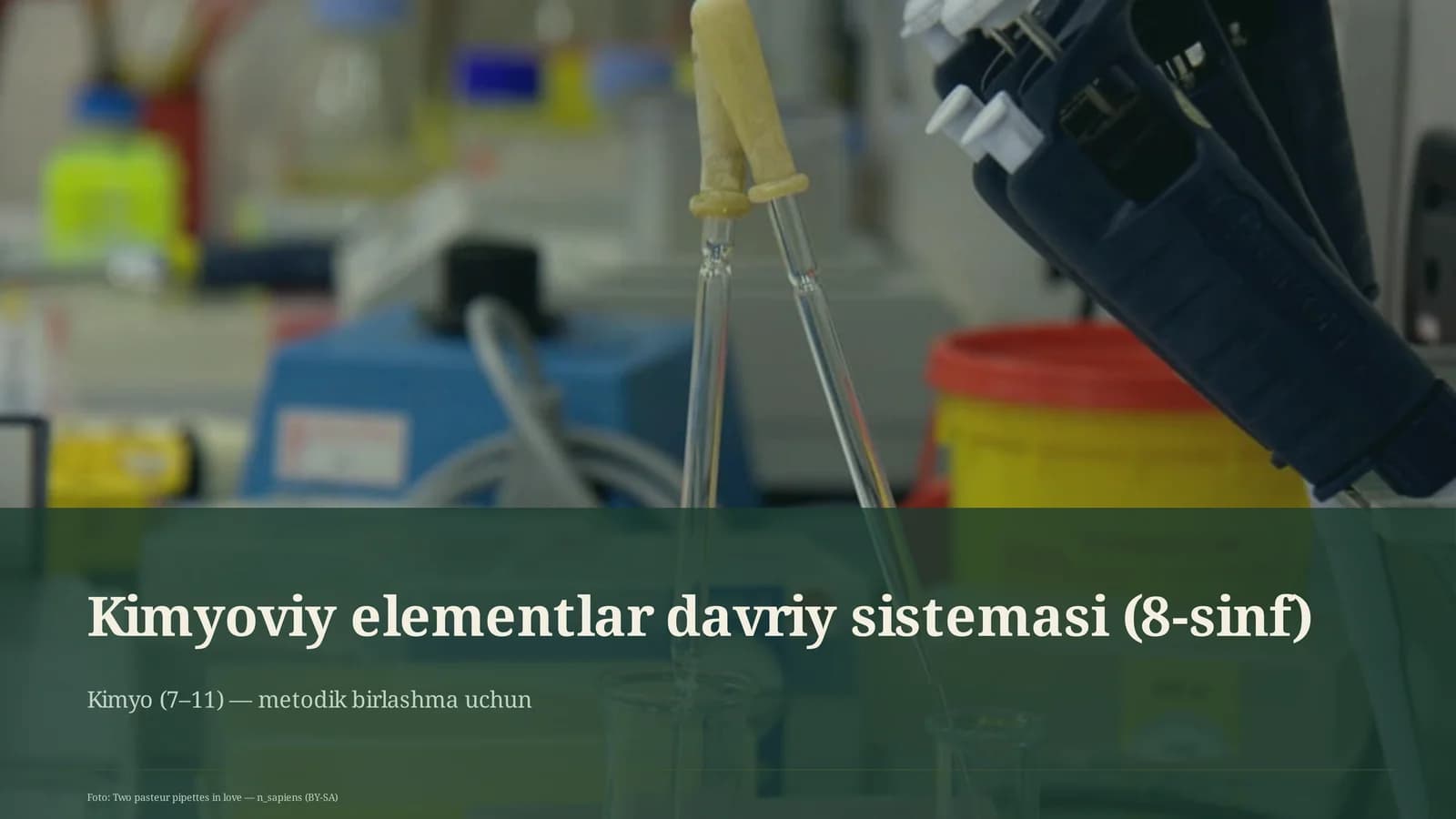 Kimyoviy elementlar davriy sistemasi (8-sinf)