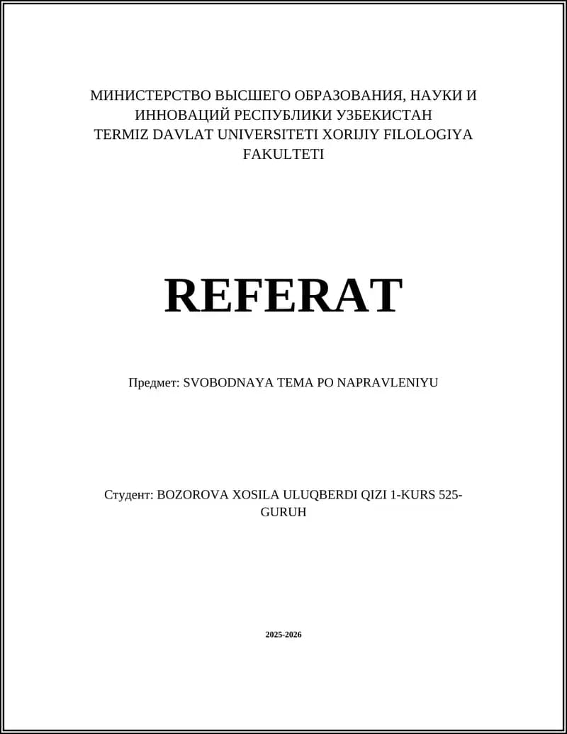 SVOBODNAYA TEMA PO NAPRAVLENIYU