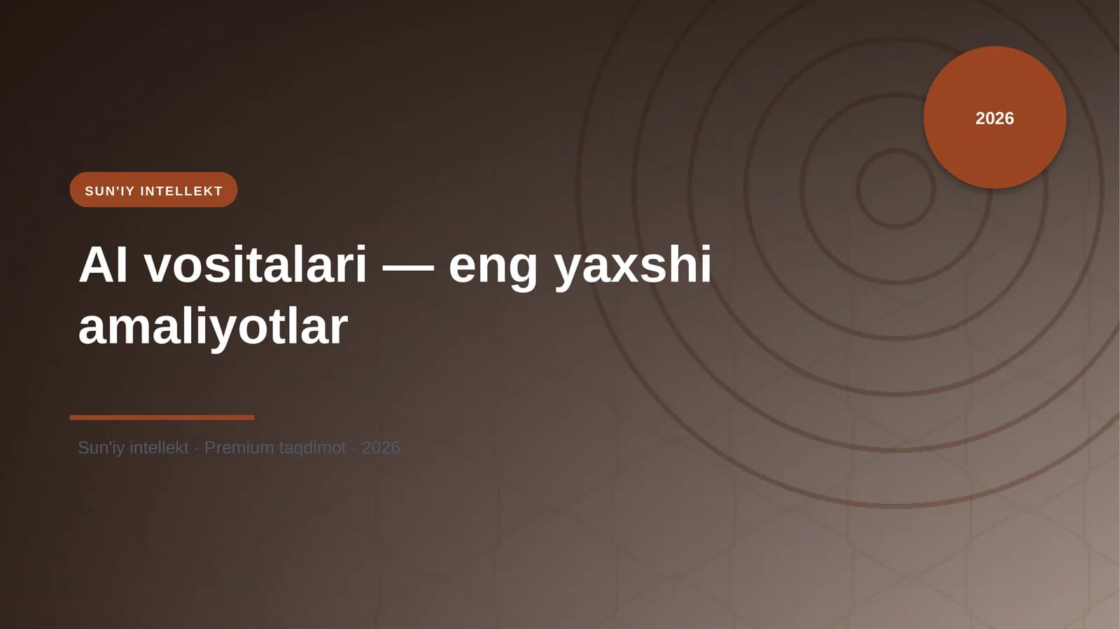 AI vositalari — eng yaxshi amaliyotlar