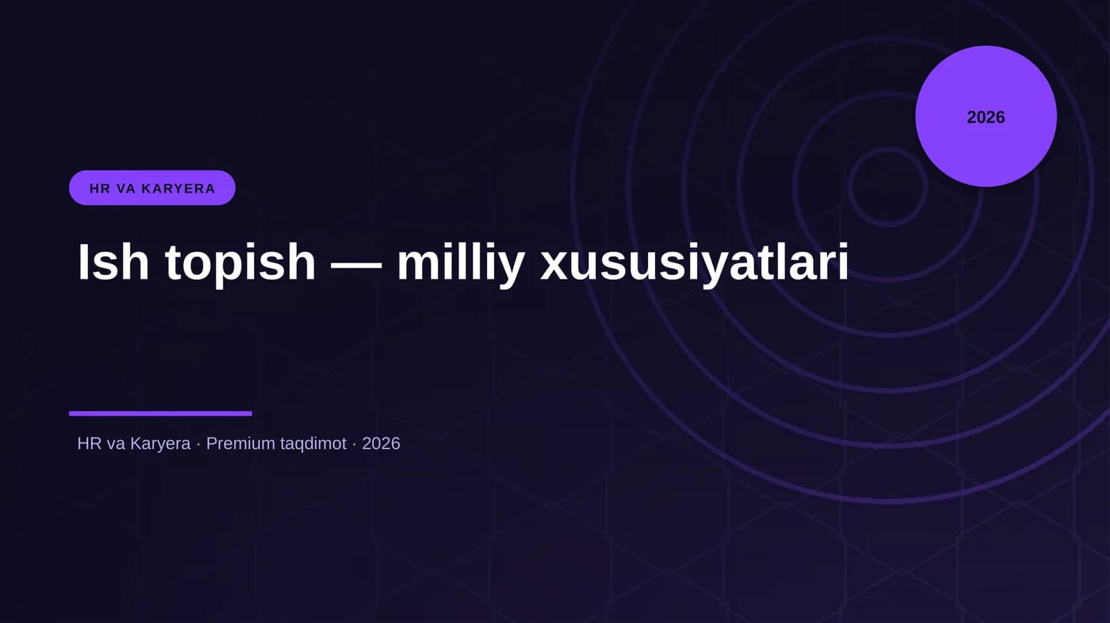 Ish topish — milliy xususiyatlari
