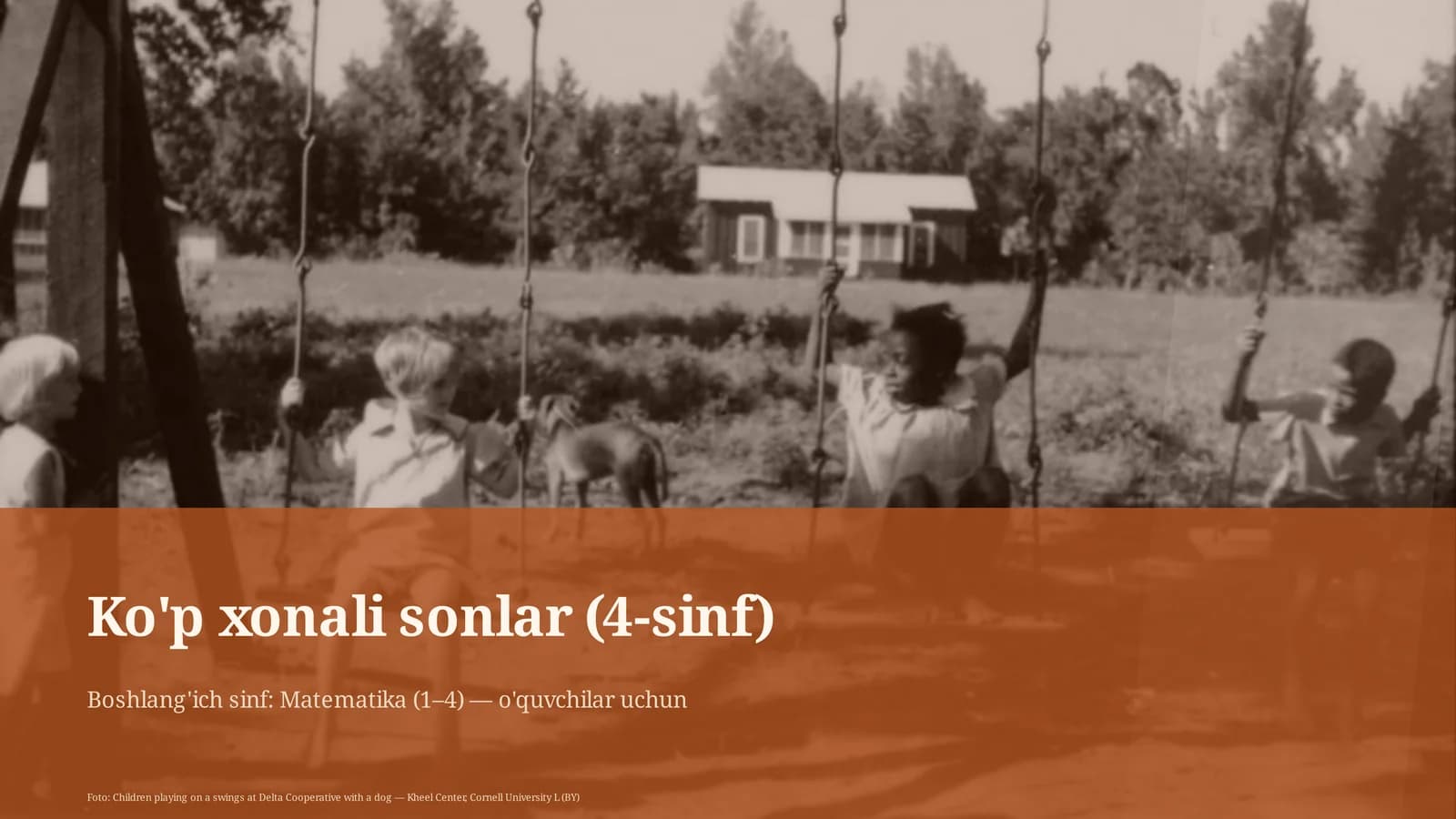 Ko'p xonali sonlar (4-sinf)