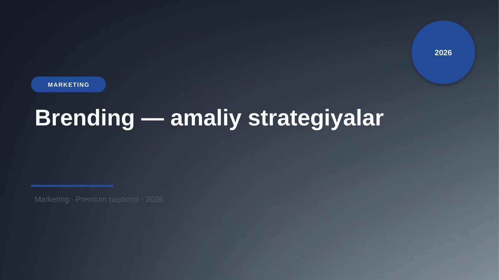 Brending — amaliy strategiyalar