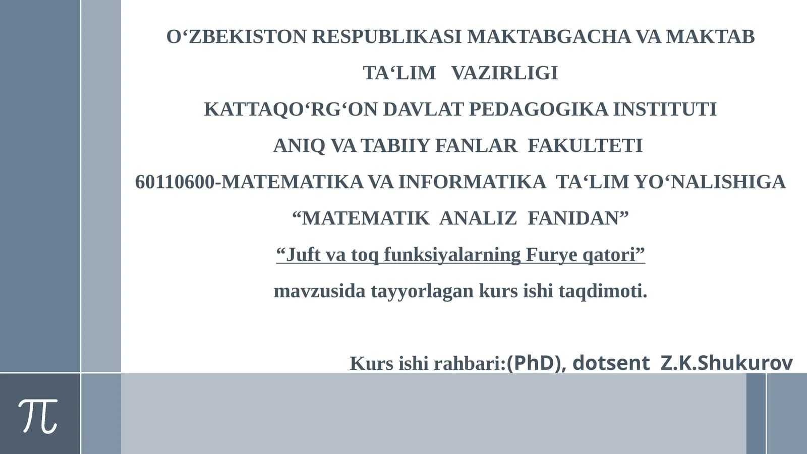 Juftvatoqfunksiyalarning Furyeqatori