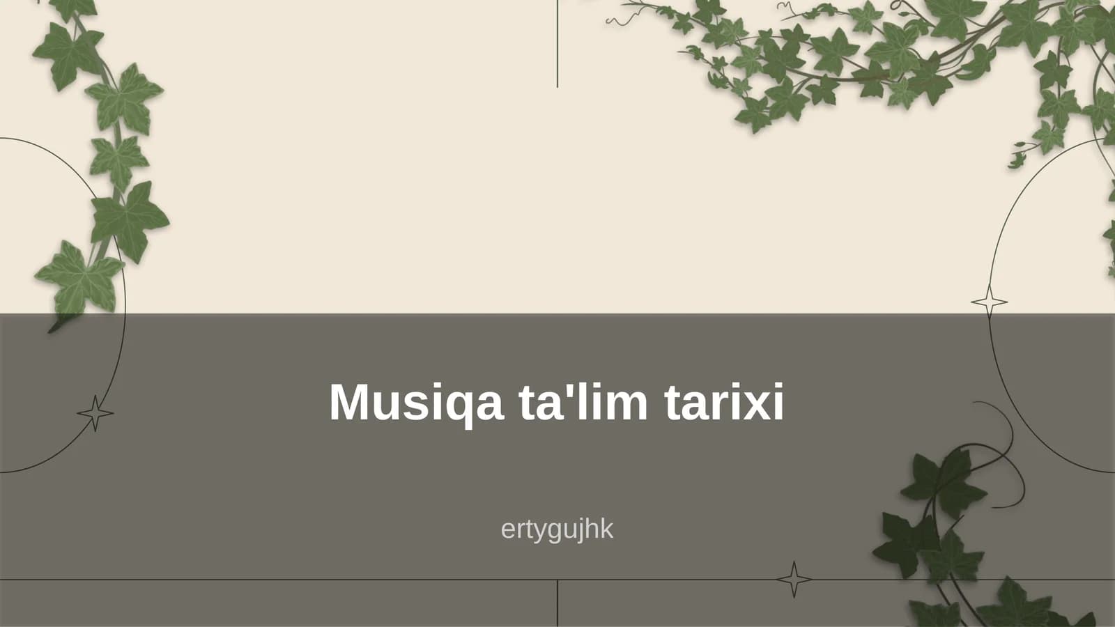 Musiqa ta'lim tarixi