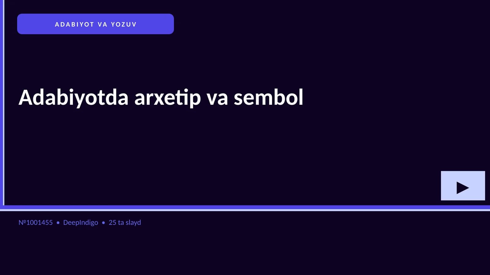 Adabiyotda arxetip va sembol