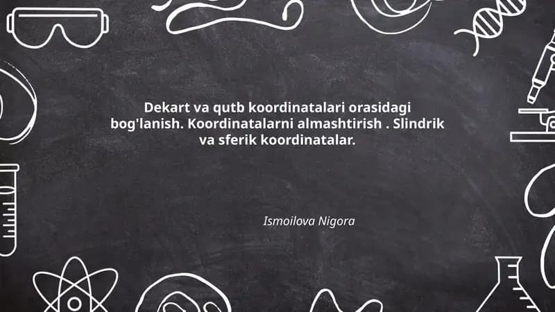 Dekart va qutb koordinatalari