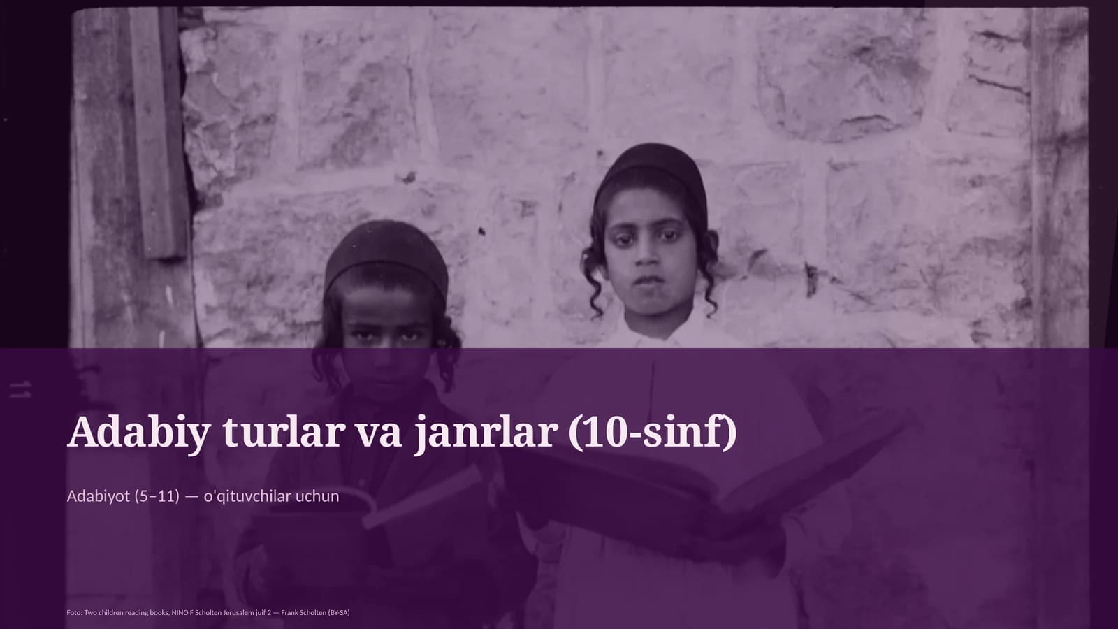 Adabiy turlar va janrlar (10-sinf)