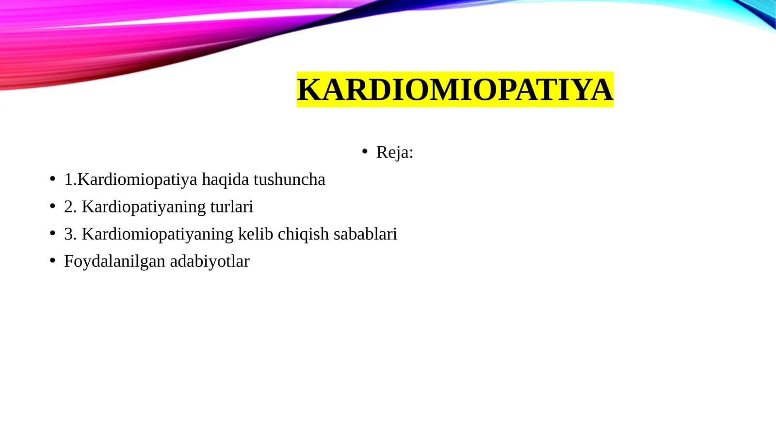 Kardiomiopatiya
