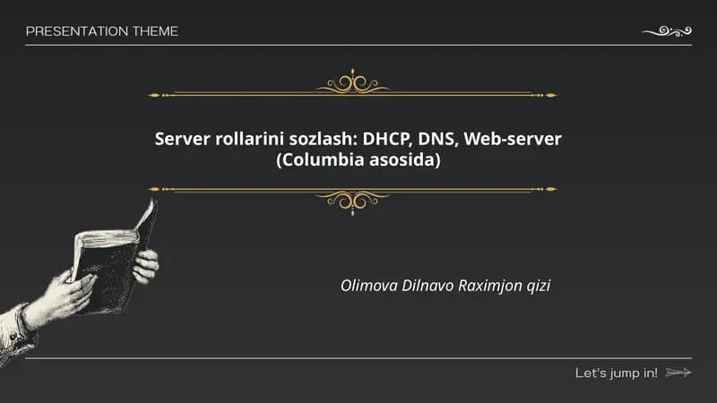Server rollarini sozlash