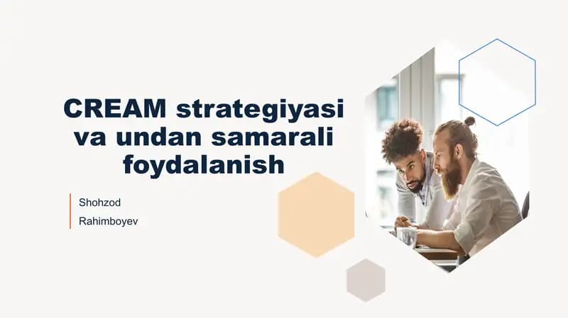 CREAM strategiyasi