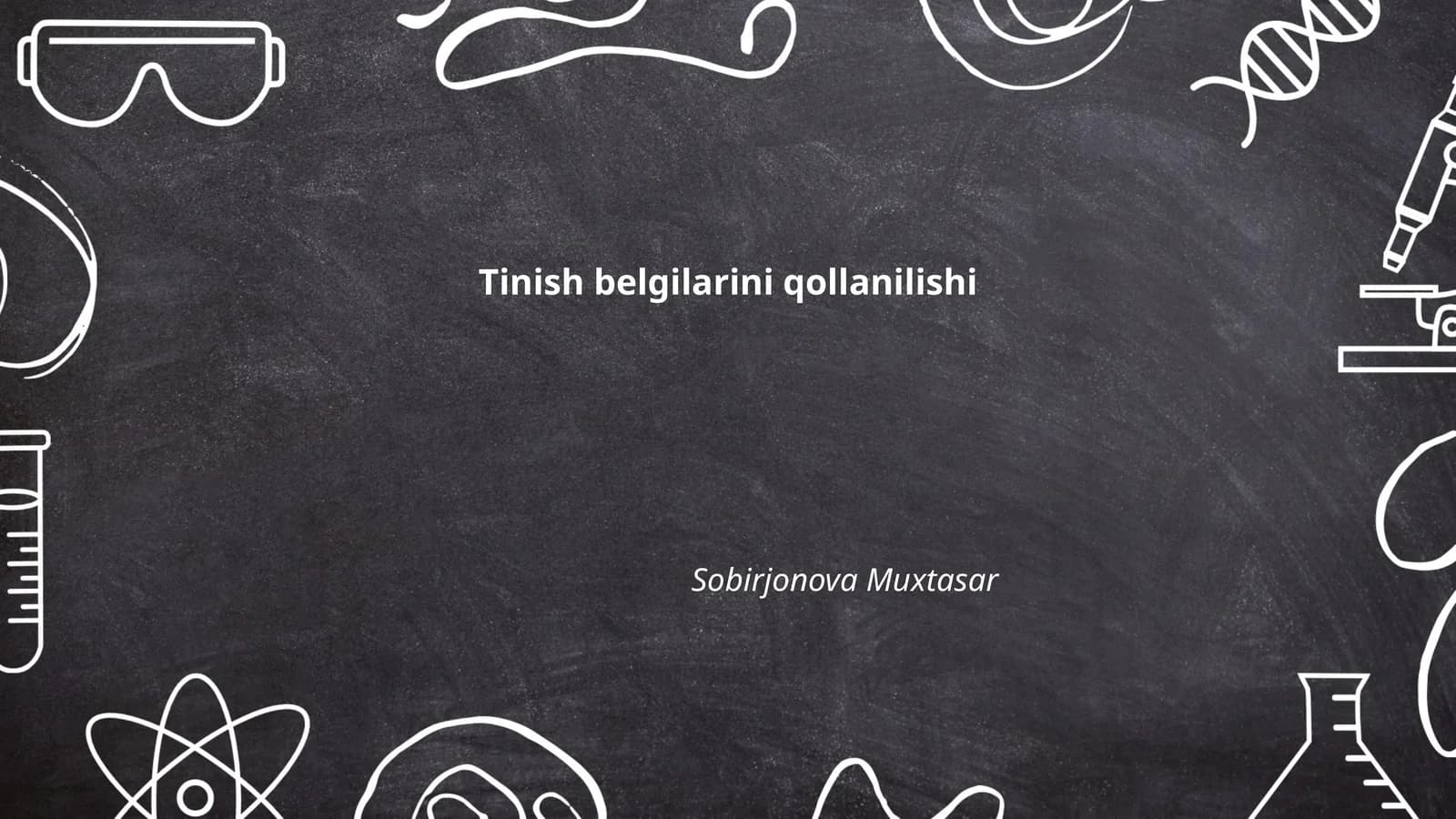 Tinuvchi belgilar