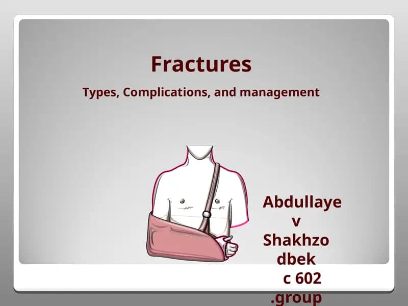 Fractures