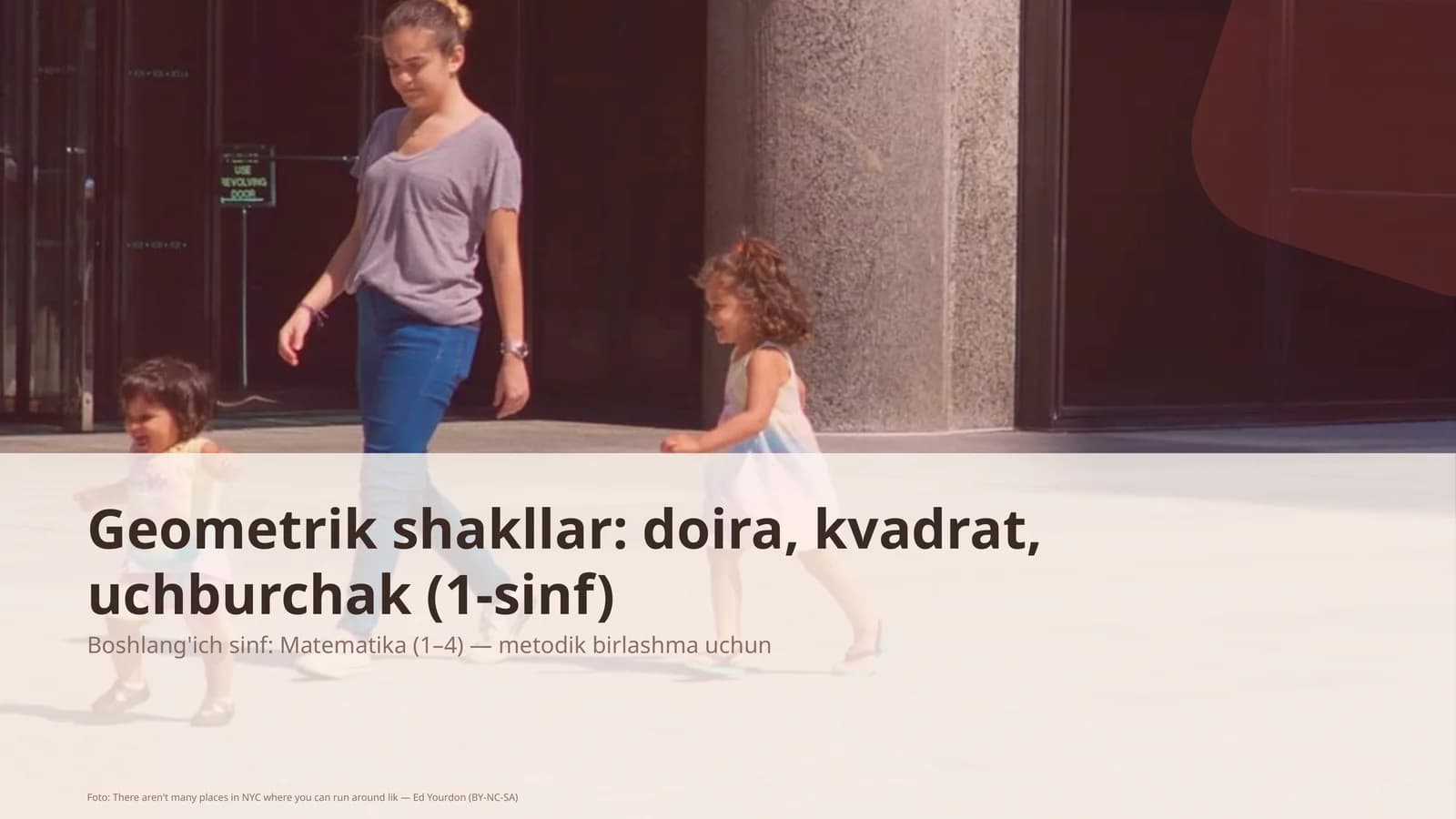 Geometrik shakllar: doira, kvadrat, uchburchak (1-sinf)