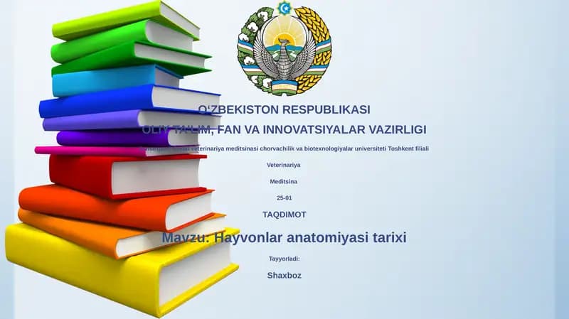Hayvonlar anatomiyasi tarixi