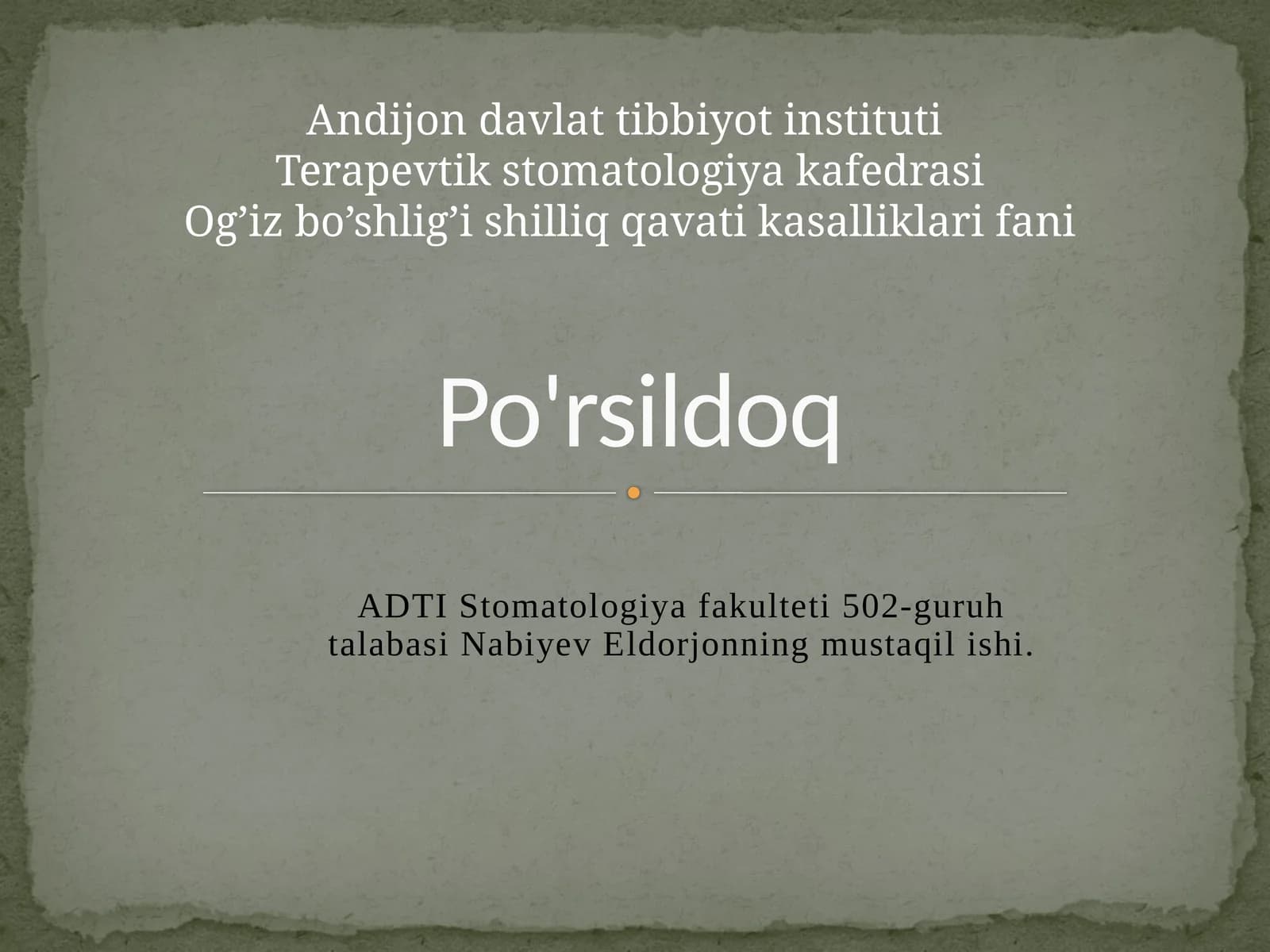 Po'rsildoq
