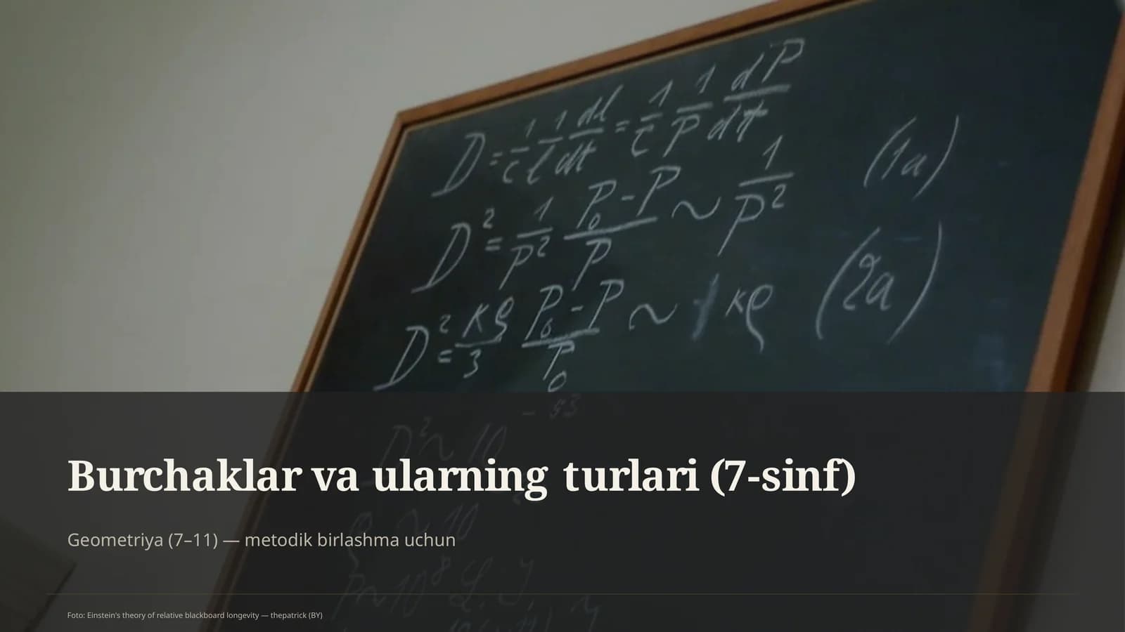 Burchaklar va ularning turlari (7-sinf)