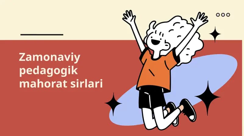 Zamonaviy pedagogik mahorat sirlari