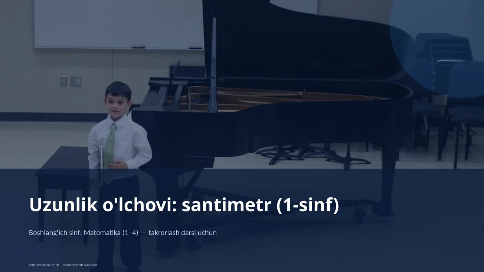 Uzunlik o'lchovi: santimetr (1-sinf)