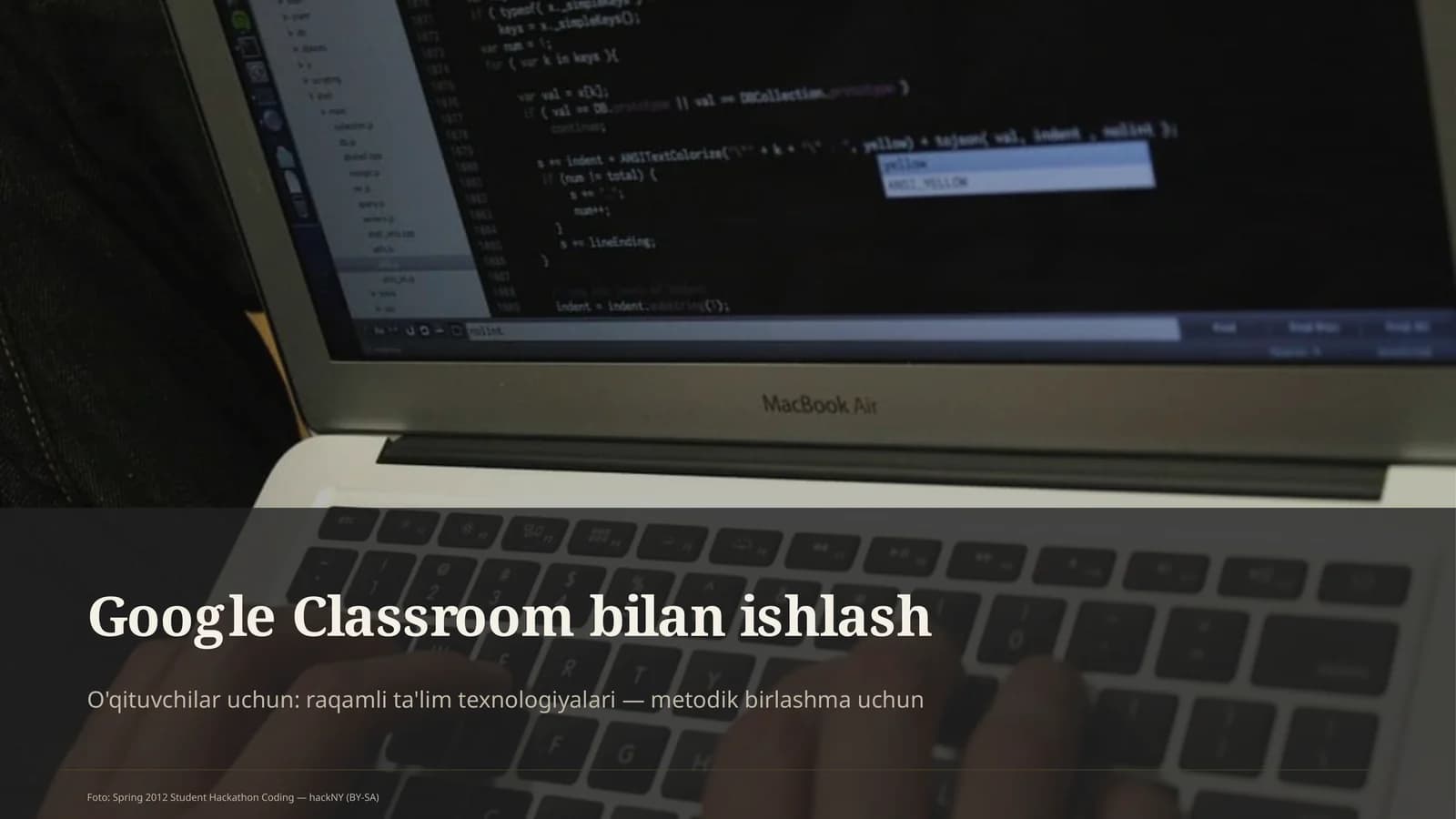 Google Classroom bilan ishlash