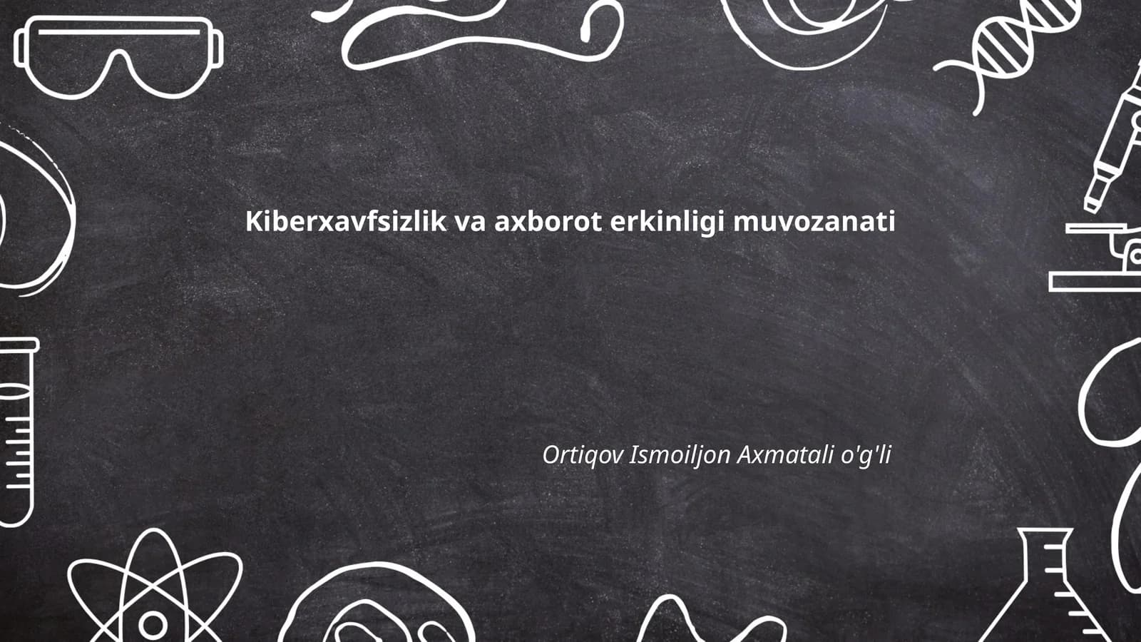 Kiberxavfsizlik va axborot erkinligi muvozanati