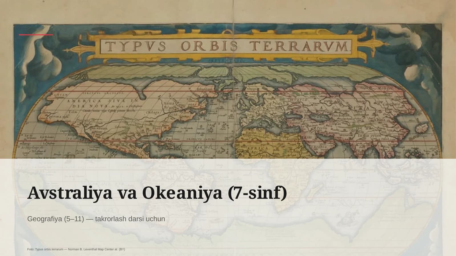 Avstraliya va Okeaniya (7-sinf)