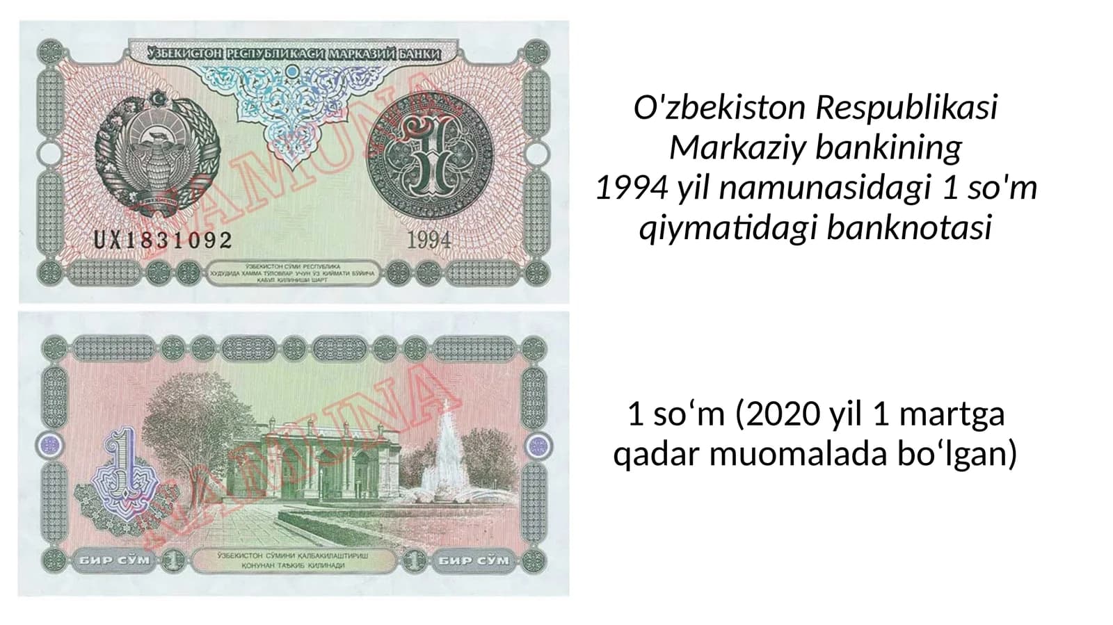 O'zbekiston Respublikasi Markaziy banki notalari