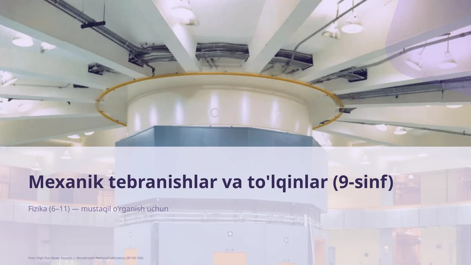 Mexanik tebranishlar va to'lqinlar (9-sinf)
