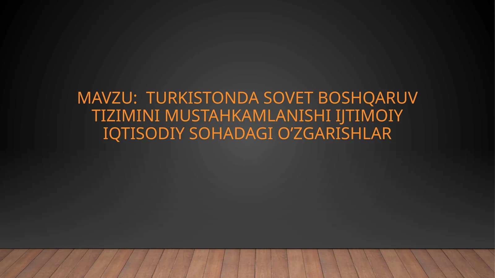 Turkiston davlat sovet boshqaruvi tiziminining mustahkamlanishi ijtimoii iqtisodiy sohada o'zgarishlar