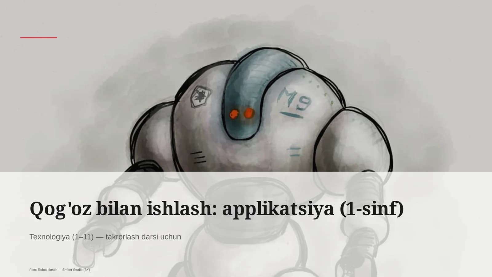 Qog'oz bilan ishlash: applikatsiya (1-sinf)