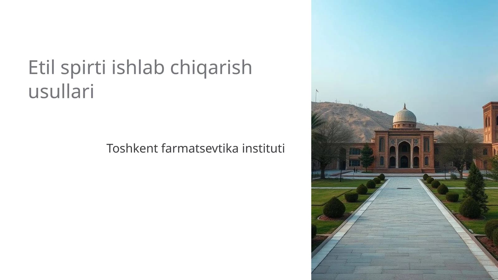 Etil spirti ishlab chiqarish usullari