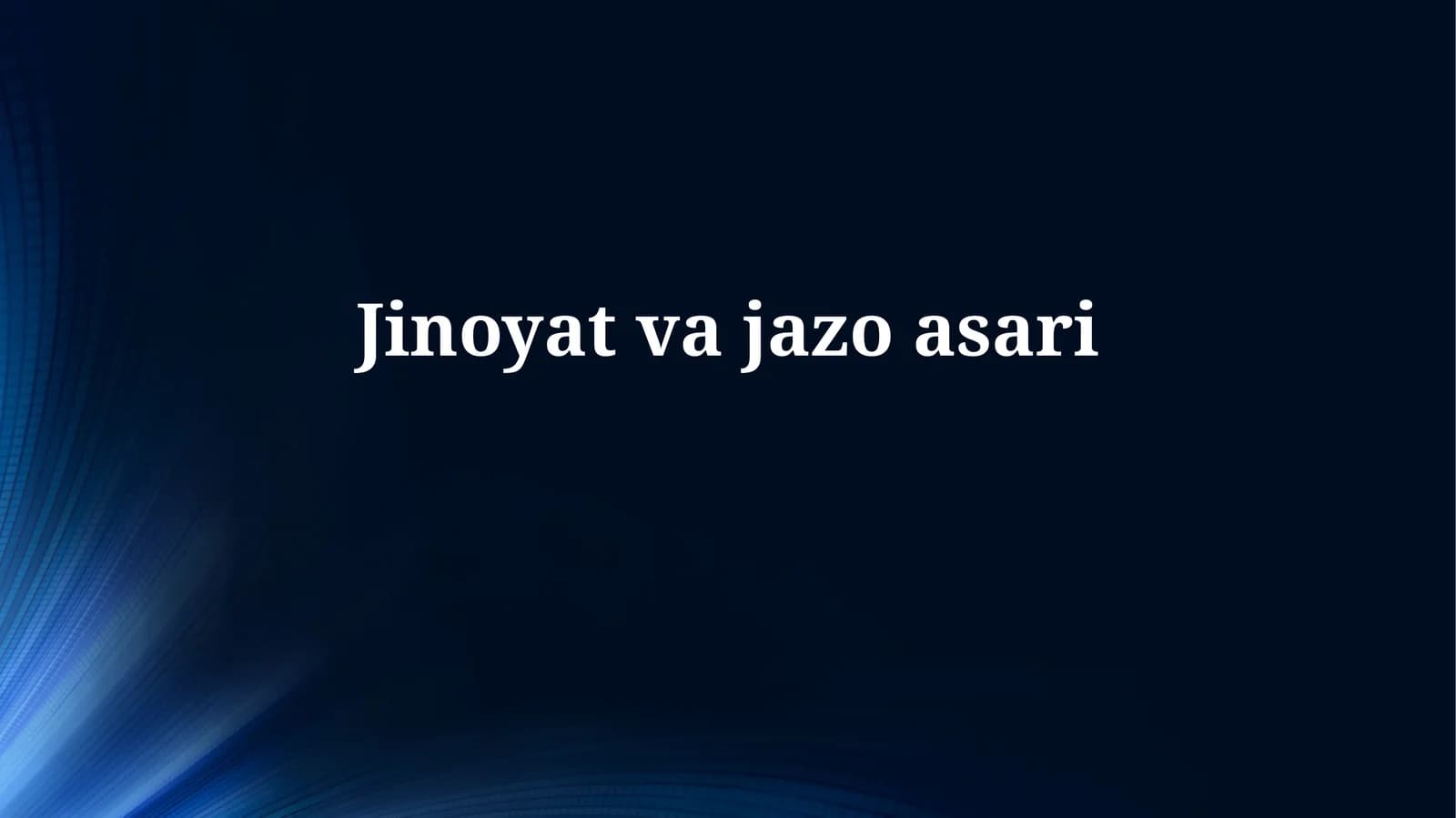 Jinoyat vajazoasari