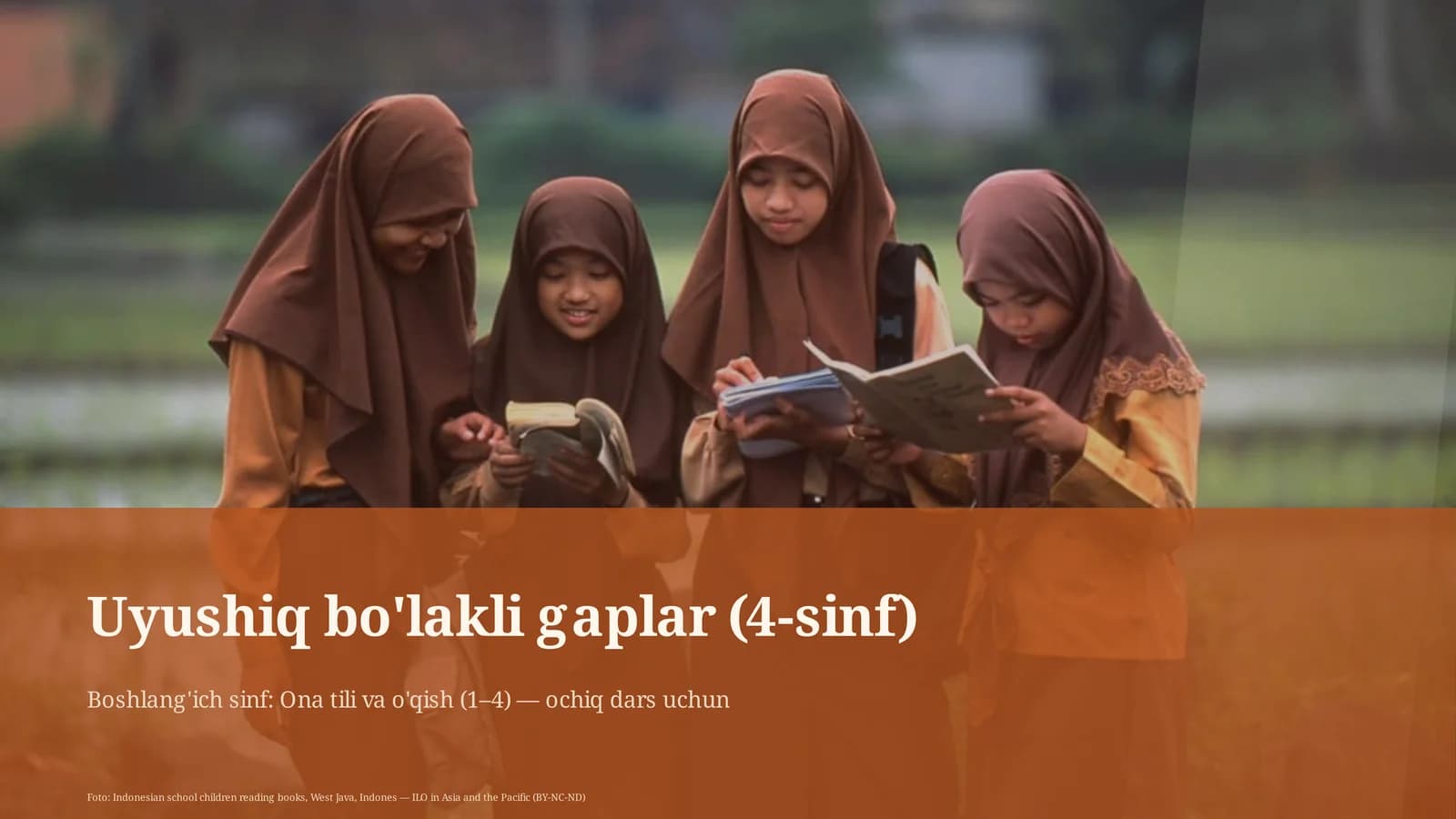 Uyushiq bo'lakli gaplar (4-sinf)