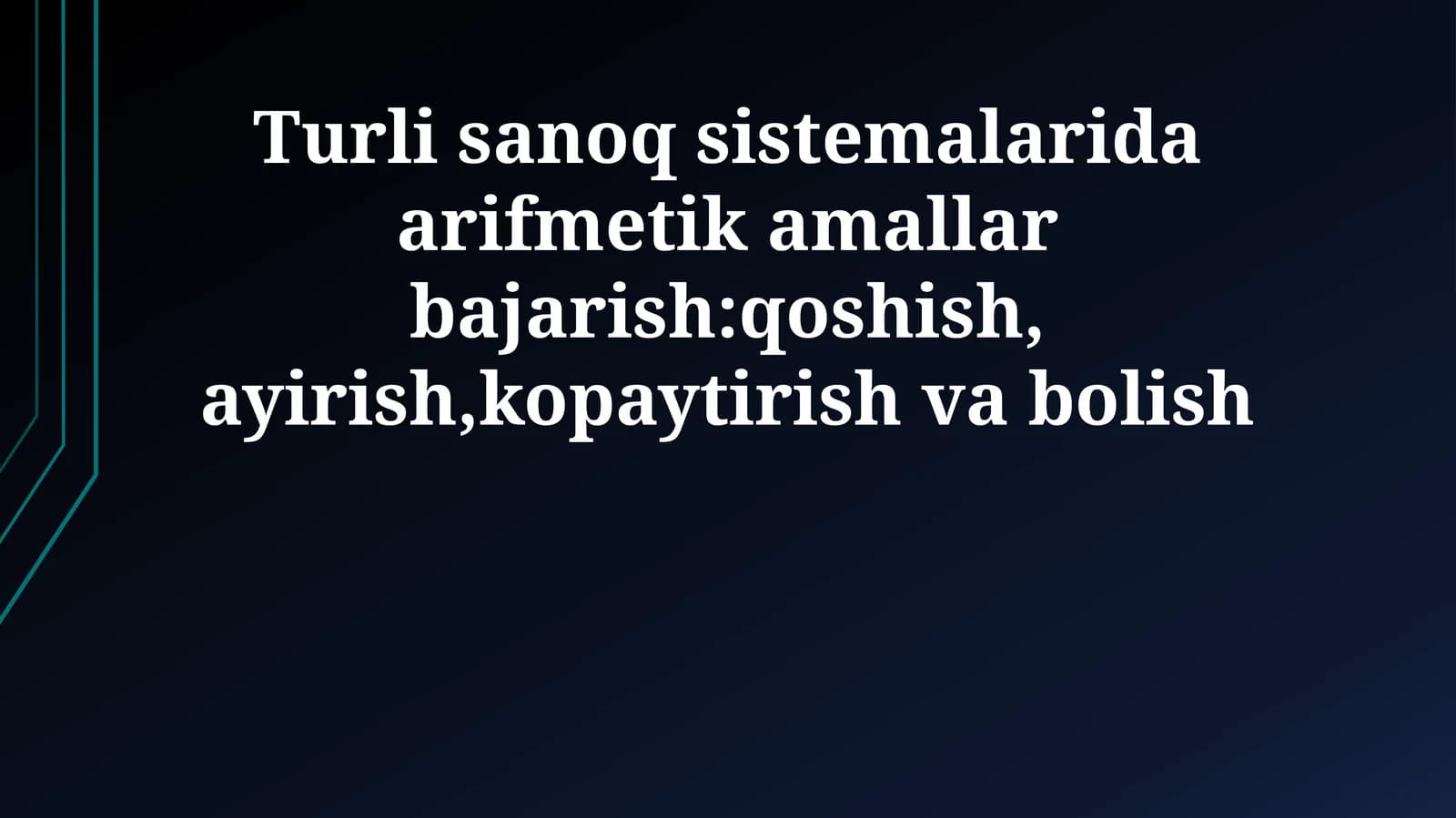 Bo'lish amali