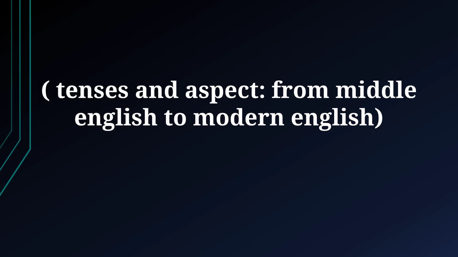 The Great Vowel Shift and its Impact