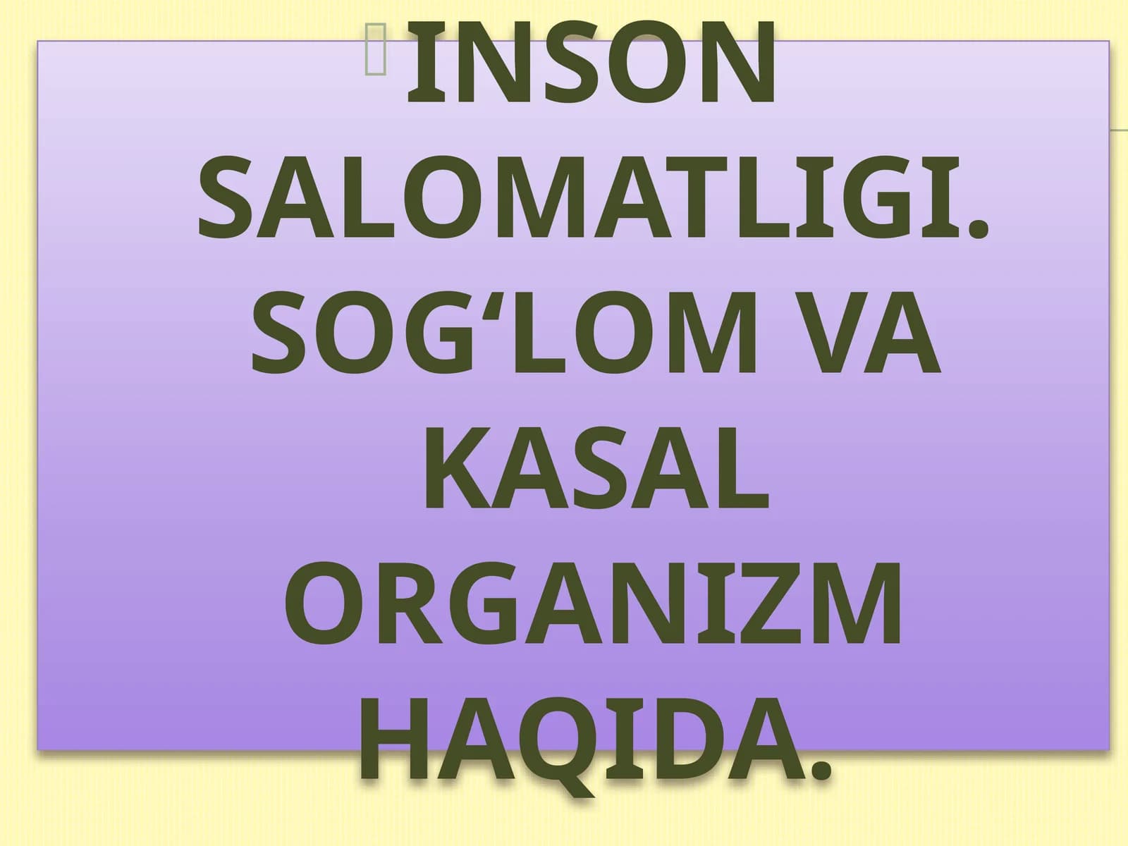 Insоnsalоmatligi