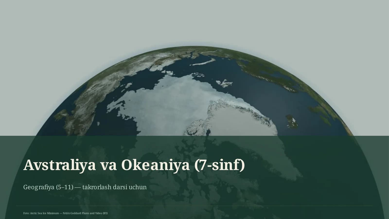 Avstraliya va Okeaniya (7-sinf)