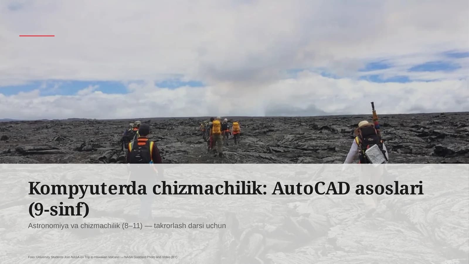 Kompyuterda chizmachilik: AutoCAD asoslari (9-sinf)