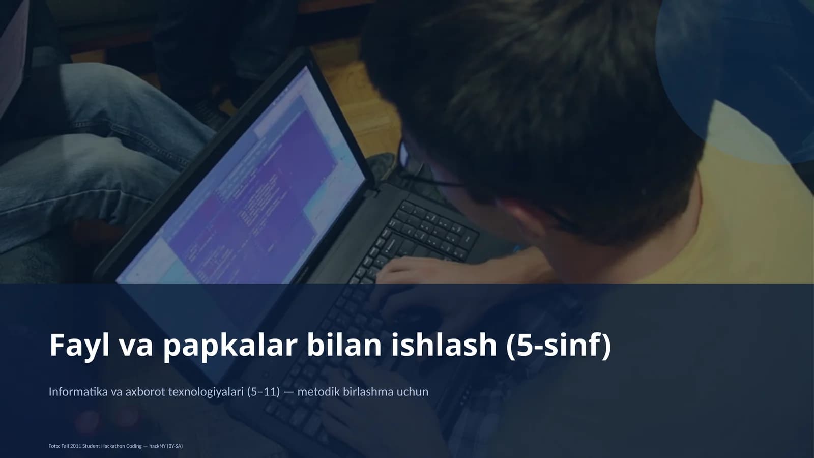 Fayl va papkalar bilan ishlash (5-sinf)
