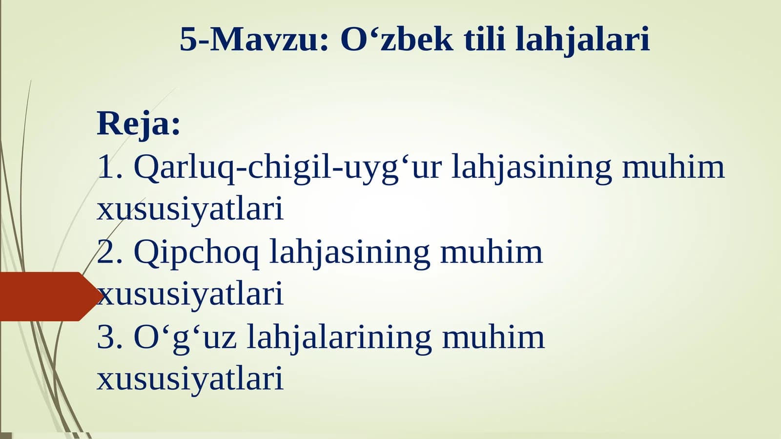 O‘zbek shevalarining predmeti, maqsadi va vazifalari