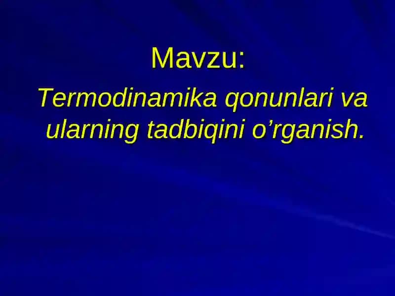 Termodinamika