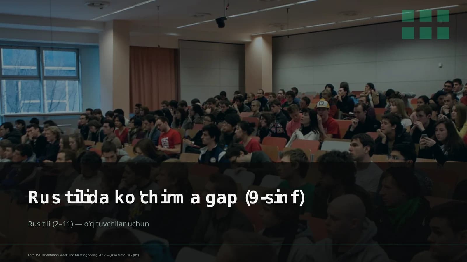 Rus tilida ko'chirma gap (9-sinf)
