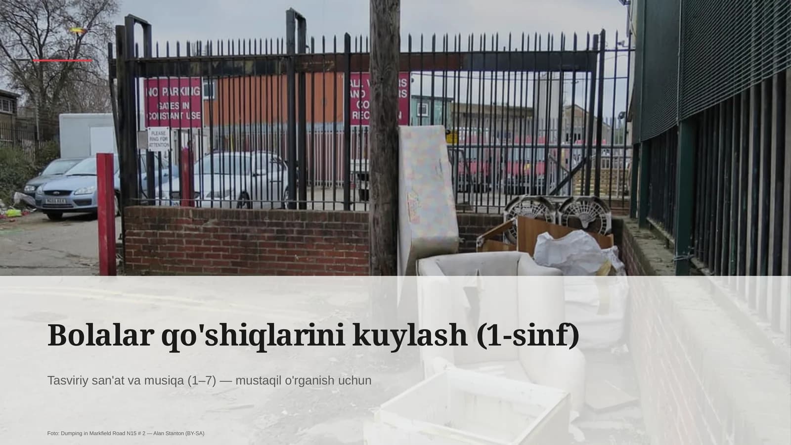 Bolalar qo'shiqlarini kuylash (1-sinf)