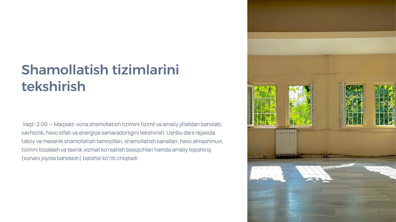 Shamollatish tizimlarini tekshirish.pptx