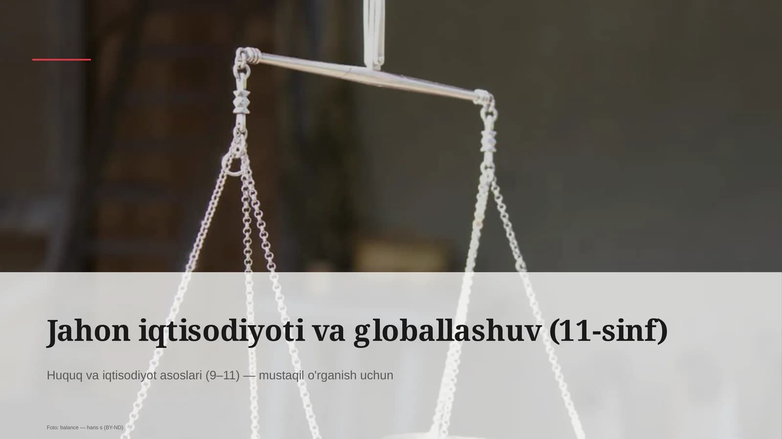 Huquq va iqtisodiyot asoslari (9–11)