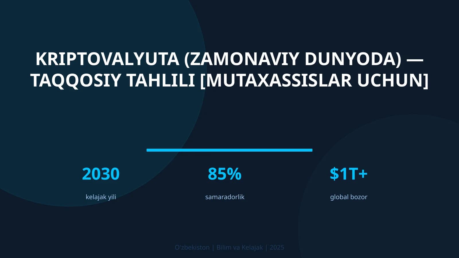 Kriptovalyuta (zamonaviy dunyoda) — taqqosiy tahlili [mutaxassislarni uchun]