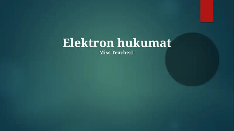 Elektron Hukumat