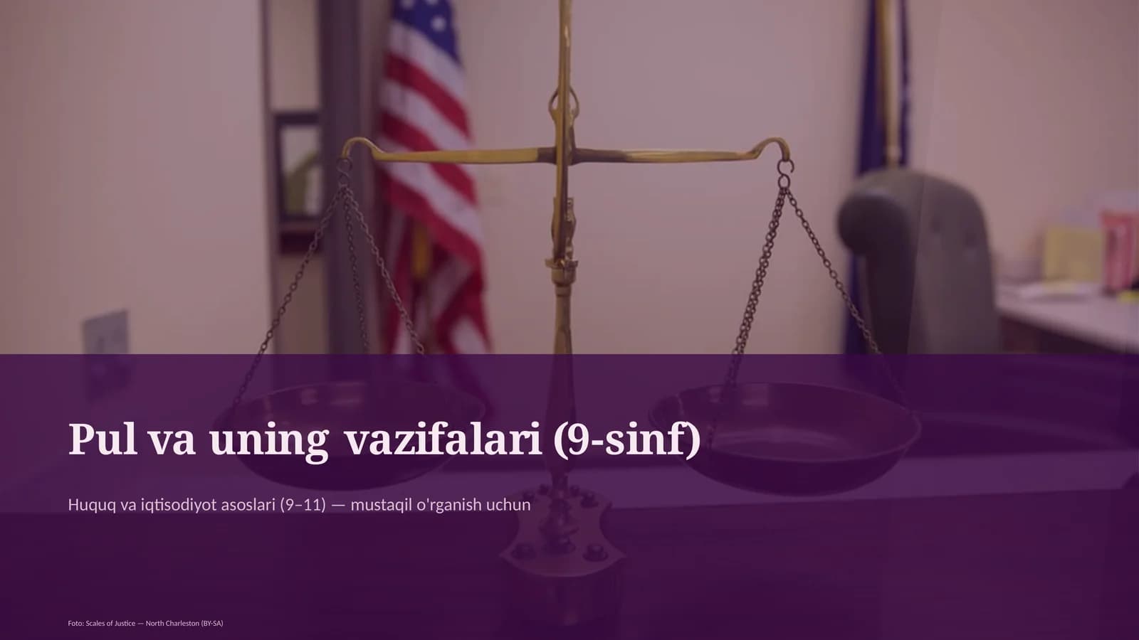 Pul va uning vazifalari (9-sinf)