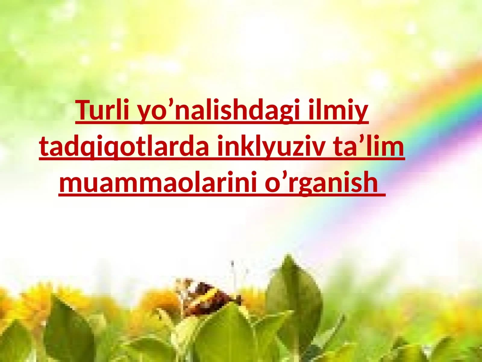 Inklyuziv ta'lim