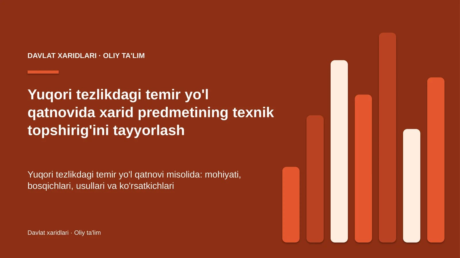 yuqori tezlikdagi temir yo'l qatnovida xarid predmetining texnik topshirig'ini tayyorlash 4148