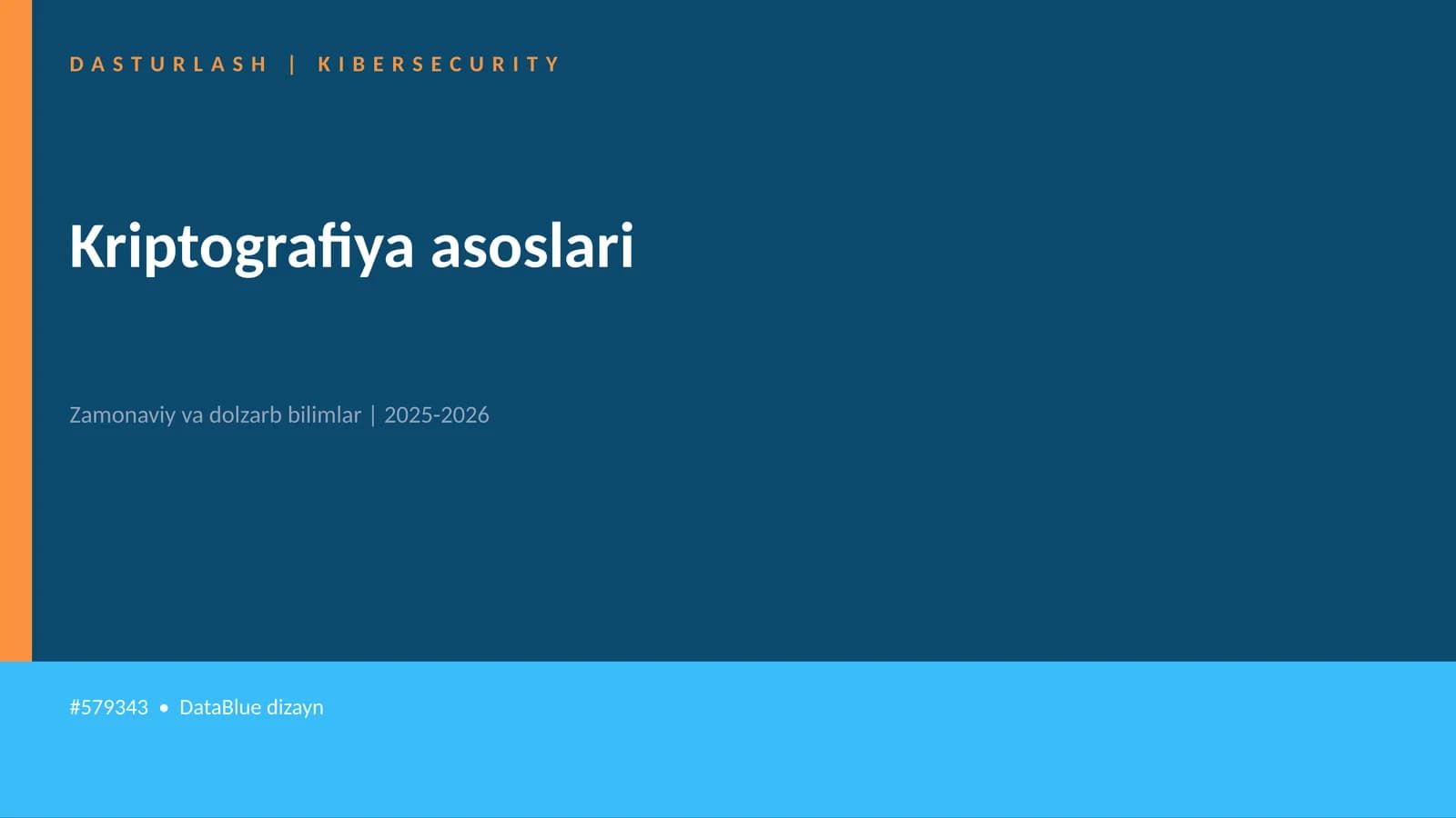 Kriptografiya asoslari